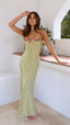 Amy | Floral Detail Maxi Dress