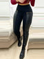 Daisy | High-Waist Faux Leather Leggings with Zipper Pants