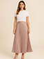 Diana | Pleated Long Skirt