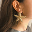 Sylvie | Starfish Drop Earrings Gold Coastal Inspired