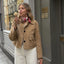 Grace | Women’s Suede Jacket with Tailored Fit an Button Closure