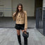 Grace | Women’s Suede Jacket with Tailored Fit an Button Closure