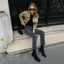 Grace | Women’s Suede Jacket with Tailored Fit an Button Closure