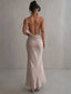 Maxine | Women’s Sleek Maxi Dress with Decorative Back Straps