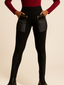 Daisy | High-Waist Faux Leather Leggings with Zipper Pants