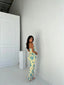 Chloe | Women’s Sleeveless Yellow Slim-fit Maxi Dress