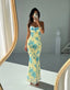 Chloe | Women’s Sleeveless Yellow Slim-fit Maxi Dress