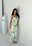 Chloe | Women’s Sleeveless Yellow Slim-fit Maxi Dress