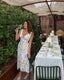 Princess | Women’s Floral Midi Dress with V-Neckline