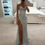 Olive | Women’s Strapless Maxi Dress with Elegant High Slit